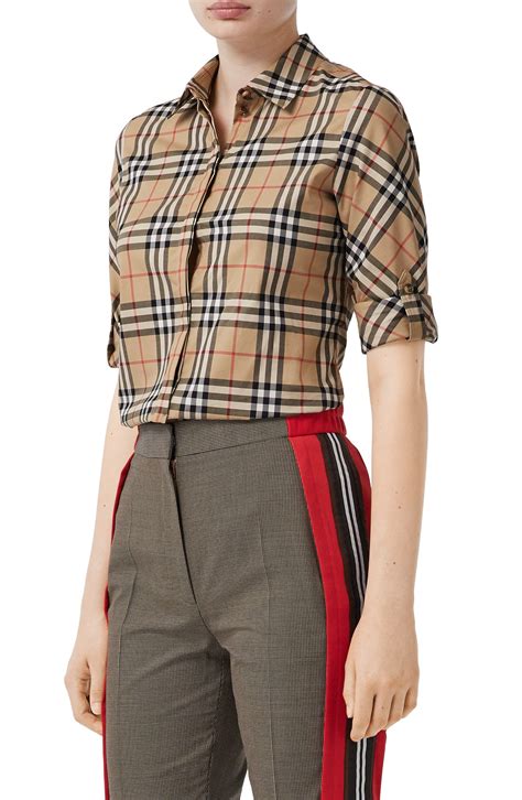 Burberry Luka Vintage Check Stretch Cotton Twill Shirt 